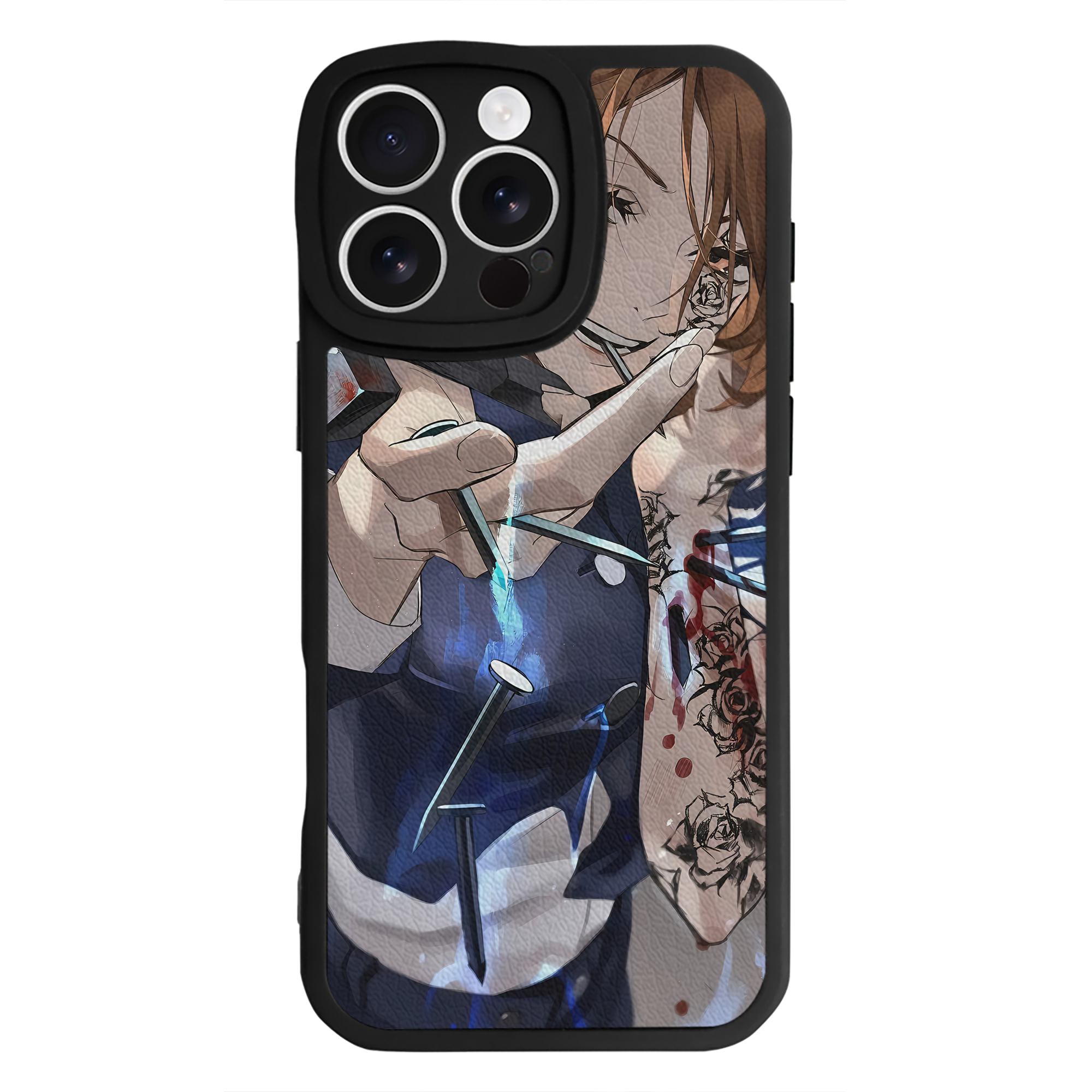 （画像用） 呪術廻戦 Jujutsu Kaisen 【iPhone 16シリーズ対応】シリコンスマホケース（レザー調） 材質：シリコン